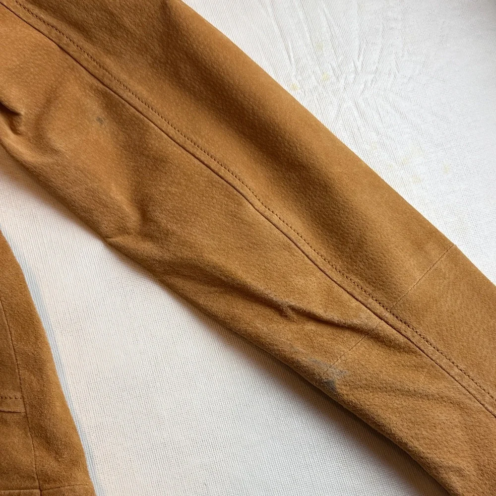 Bernardo Tan Suede Leather Jacket - Picture 9 of 16